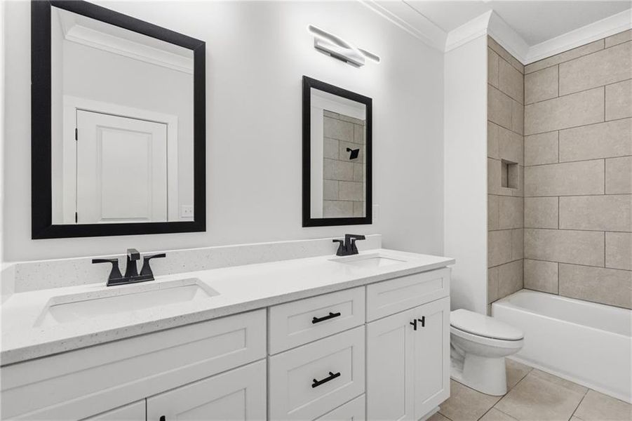Furnished interior view inside a new home in , Braselton (Image 37).
