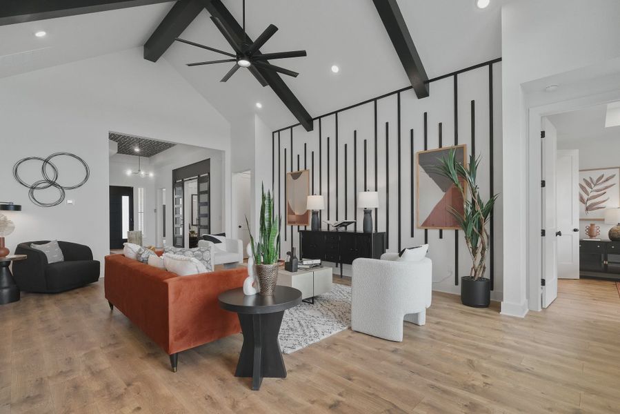 Representative furnished interior of a home built from the Barron by Chesmar Homes in Lariat, Liberty Hill (Image 17).