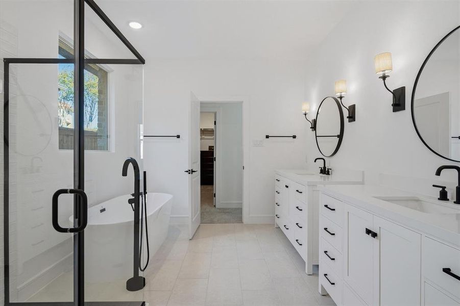 Furnished interior view inside a new home in Monterra, Fate (Image 7).