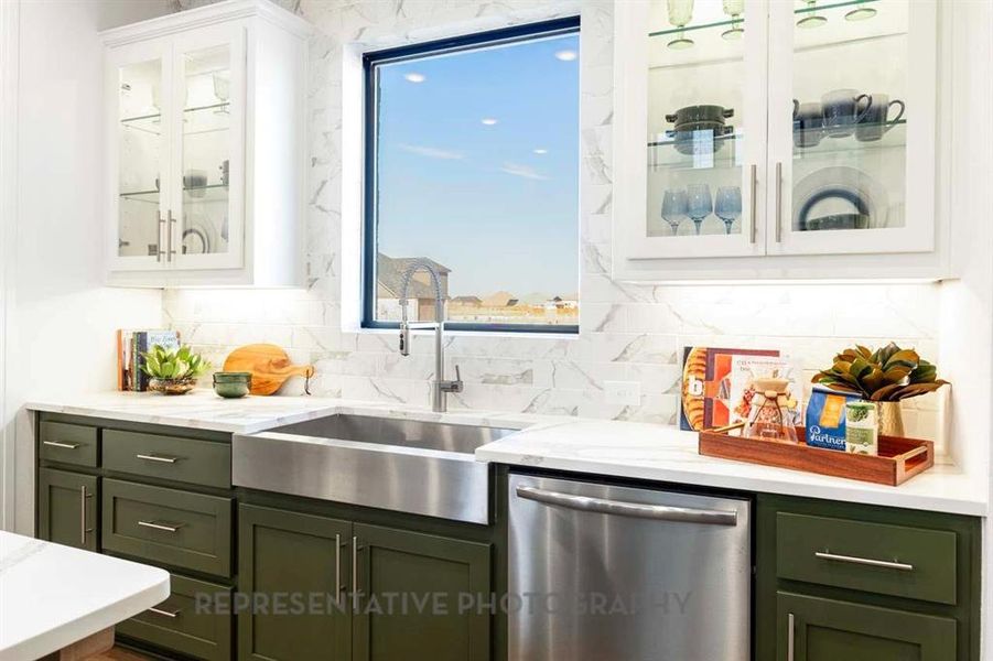 Furnished interior view inside a new home in Aster Park: 40ft. lots, McKinney (Image 28).