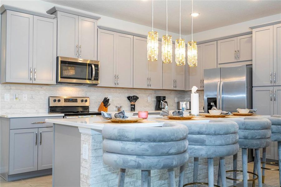 Furnished interior view inside a new home in Solara Resort, Kissimmee (Image 8).