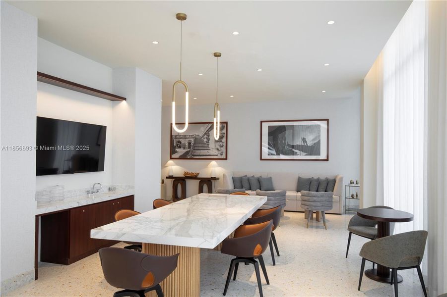 Furnished interior view inside a new home in Mr. C Residences, Miami (Image 10).