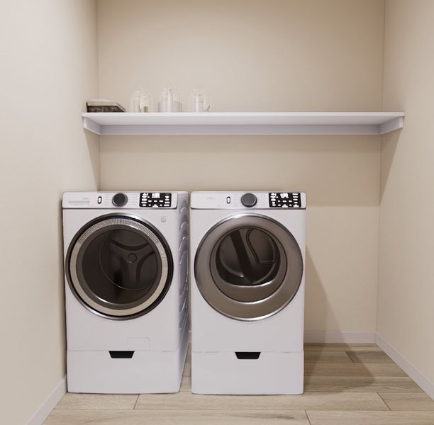 Representative interior finishes for a home built from the Verde Plan 5510 by Tri Pointe Homes in Blossom Rock, Apache Junction (Image 17).