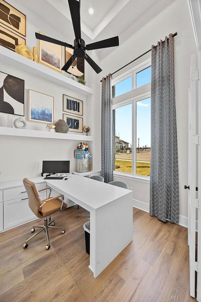 Representative furnished interior of a home built from the The Cameron by Westin Homes in Flora - 60', Hutto (Image 15).