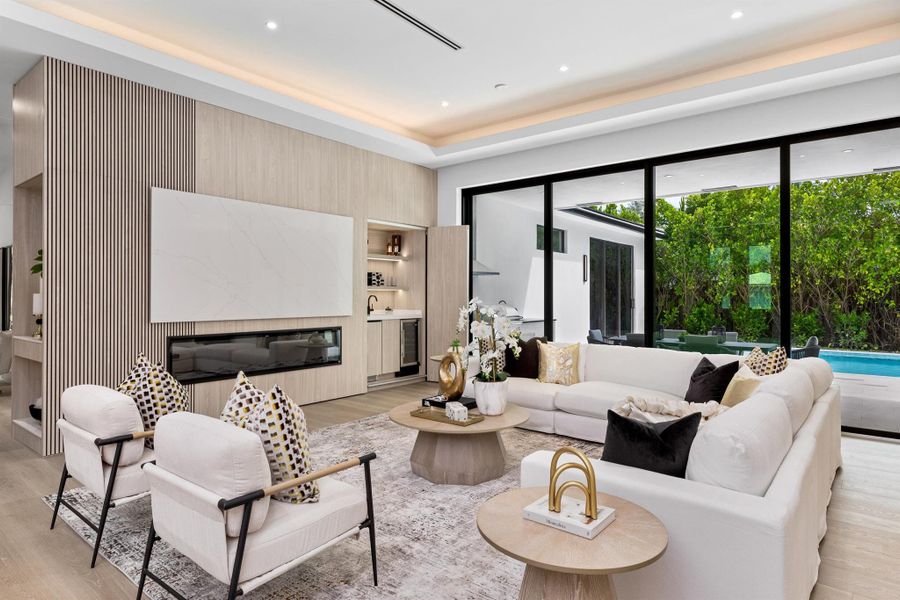 Furnished interior view inside a new home in , Delray Beach (Image 11).