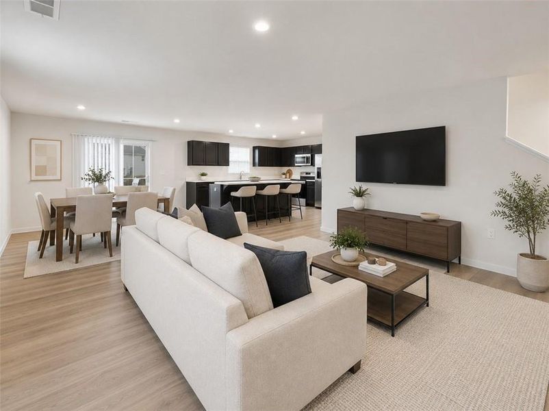 Furnished interior view inside a new home in , Winston (Image 8).