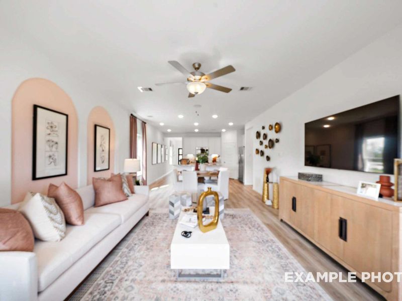 Representative furnished interior of a home built from the The Sabine F by Davidson Homes LLC in Robins Landing, Houston (Image 9). Representative furnished interior of a home built from the The Sabine F by Davidson Homes LLC in Robins Landing, Houston (Image 9).