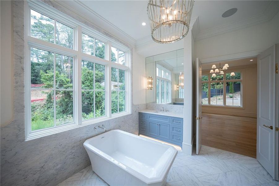 Furnished interior view inside a new home in Blue Heron Walk, Atlanta (Image 8).