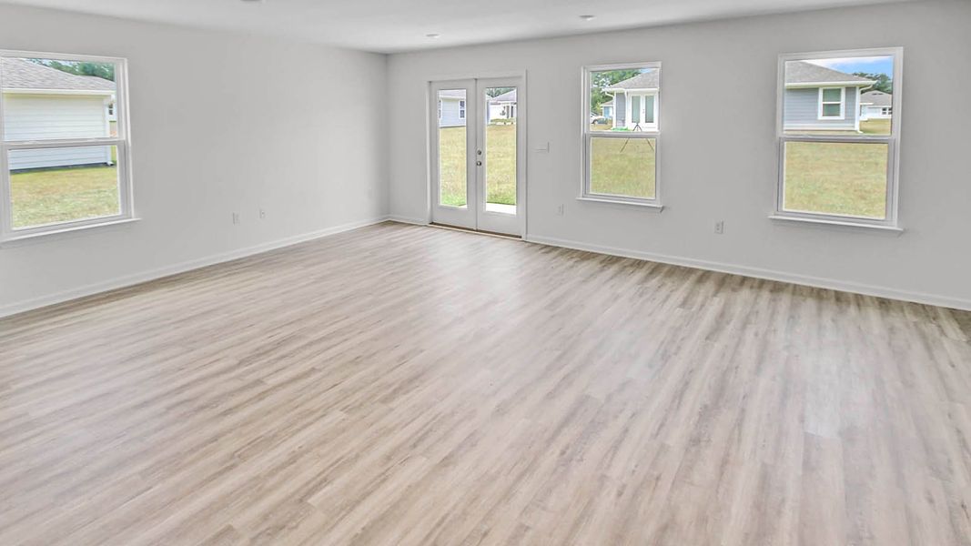 Representative unfurnished interior of a home built from the Lismore by D.R. Horton in Ashton Park Phase III, Freeport (Image 15).