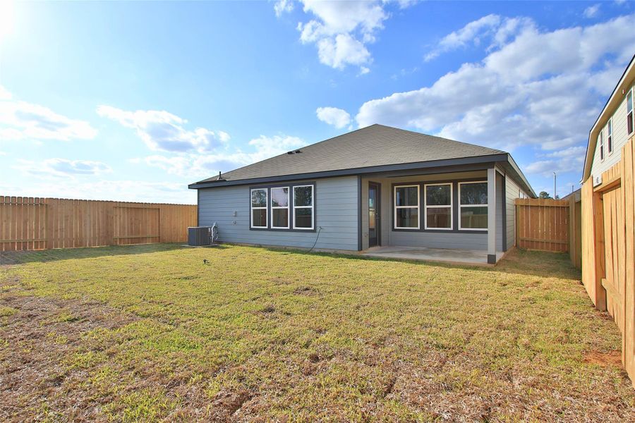Exterior details and patio area of a home in Cielo, Conroe (Image 21). Exterior details and patio area of a home in Cielo, Conroe (Image 21).