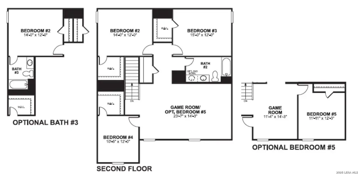 2D floor plan layout of this home in Agave, San Antonio, TX (Image 4).