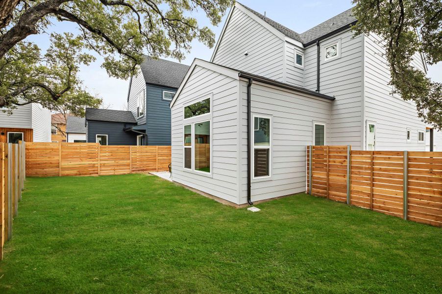 Exterior details and patio area of a home in , Austin (Image 15).