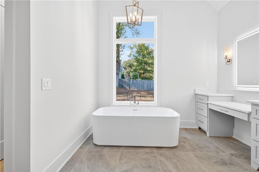 Furnished interior view inside a new home in Town Farms, Peachtree Corners (Image 6).