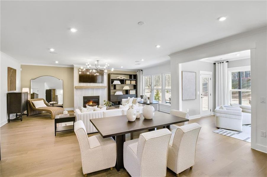 Furnished interior view inside a new home in Ashworth Estates, Powder Springs (Image 13).