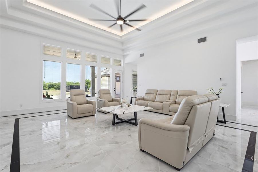 Furnished interior view inside a new home in , Sanger (Image 21).