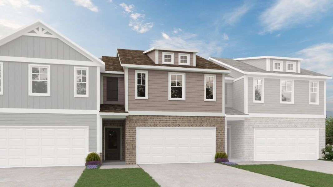 Representative exterior photo of a completed home built from the The Waldorf by Direct Residential Communities in Creekside Village Phase II, Lithonia, GA (Image 7). Representative exterior photo of a completed home built from the The Waldorf by Direct Residential Communities in Creekside Village Phase II, Lithonia, GA (Image 7).