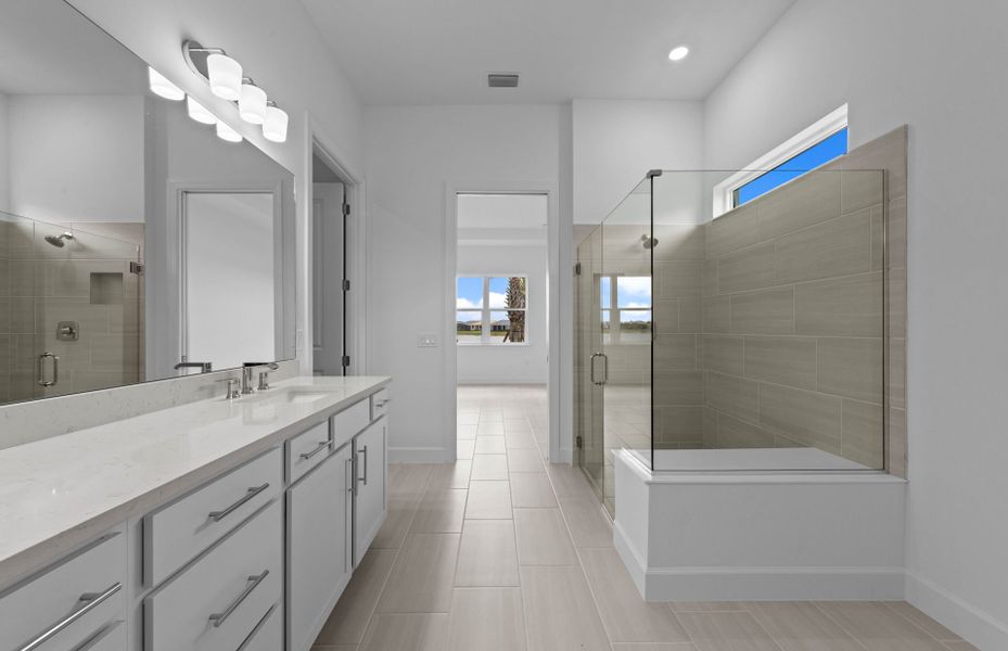 Furnished interior view inside a new home in TerraWalk at Babcock Ranch, Alva (Image 6).