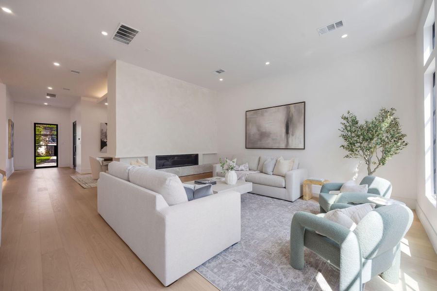 Furnished interior view inside a new home in , Houston (Image 17).