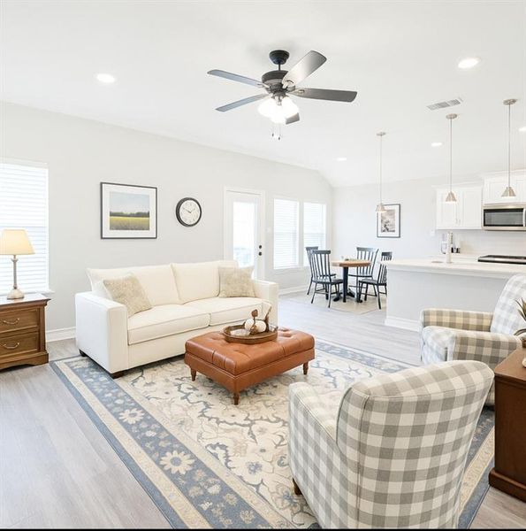 Furnished interior view inside a new home in , Greenville (Image 6). Furnished interior view inside a new home in , Greenville (Image 6).