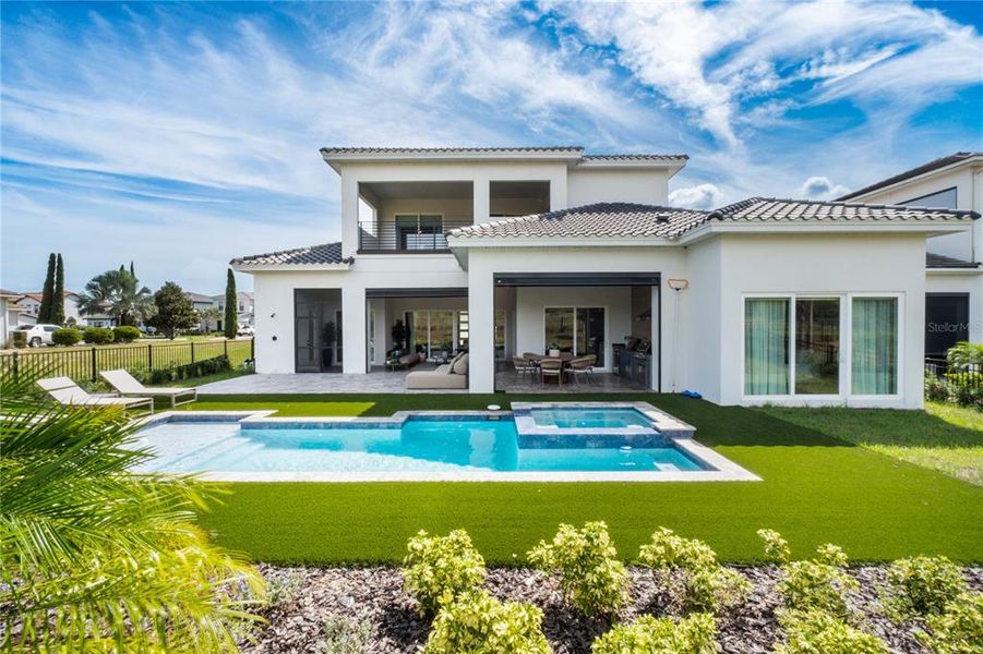 Exterior details and patio area of a home in Bella Collina, Montverde (Image 21).