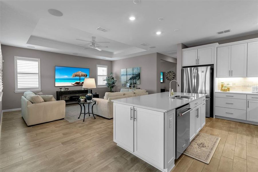 Furnished interior view inside a new home in , Parrish (Image 46).