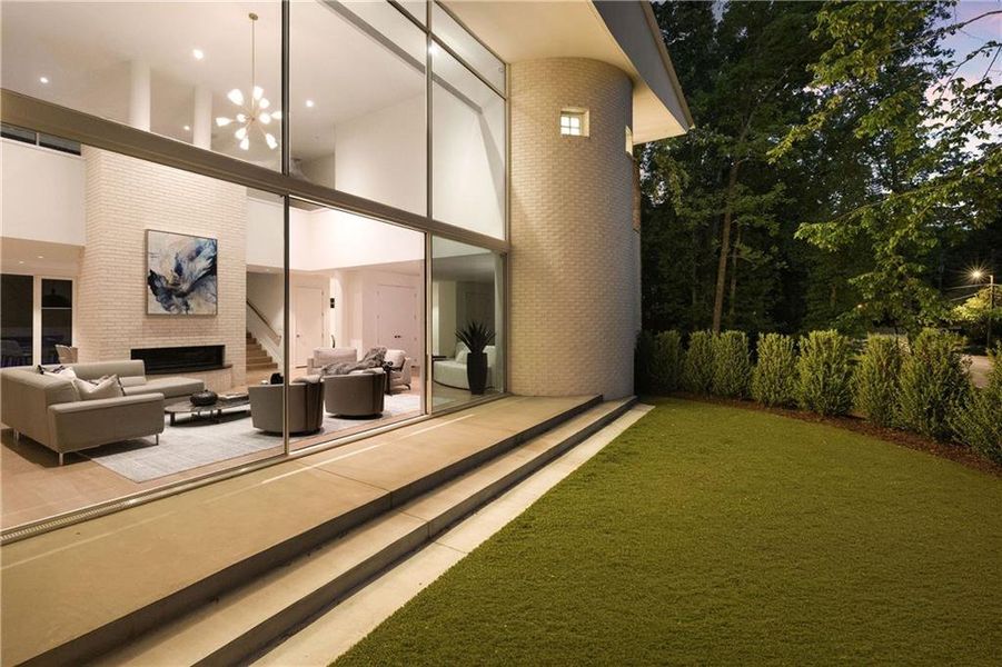 Exterior details and patio area of a home in , Atlanta (Image 49).