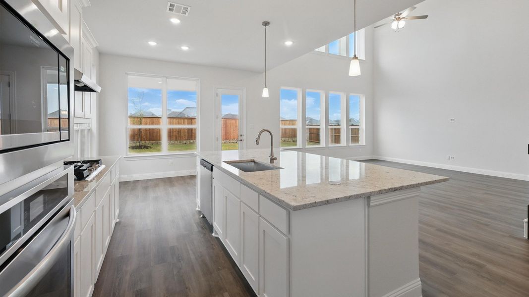 Representative furnished interior of a home built from the Brown by DRB Homes in Anna Ranch, Anna (Image 8).