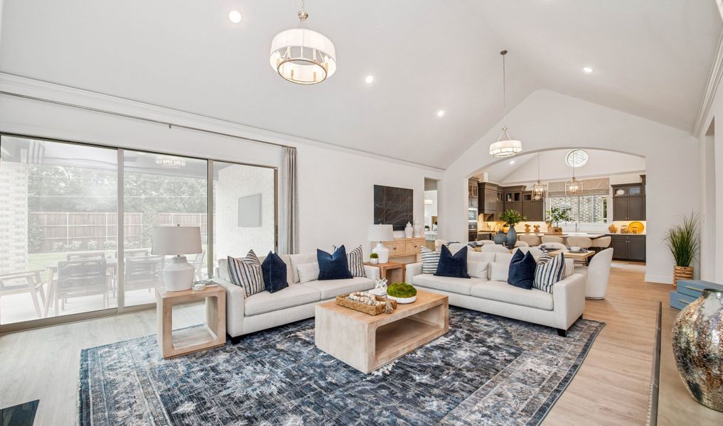 Great room with optional 12' multi-slide door to covered patio