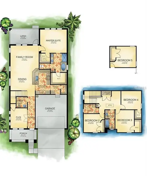 2D floor plan layout of this home in , Tampa, FL (Image 5).