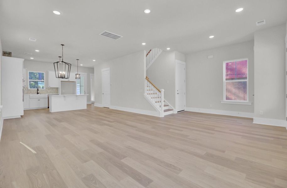 Spacious, unfurnished interior of a new home in Indigo Grove Single Family Homes, Johns Island (Image 23). Spacious, unfurnished interior of a new home in Indigo Grove Single Family Homes, Johns Island (Image 23).