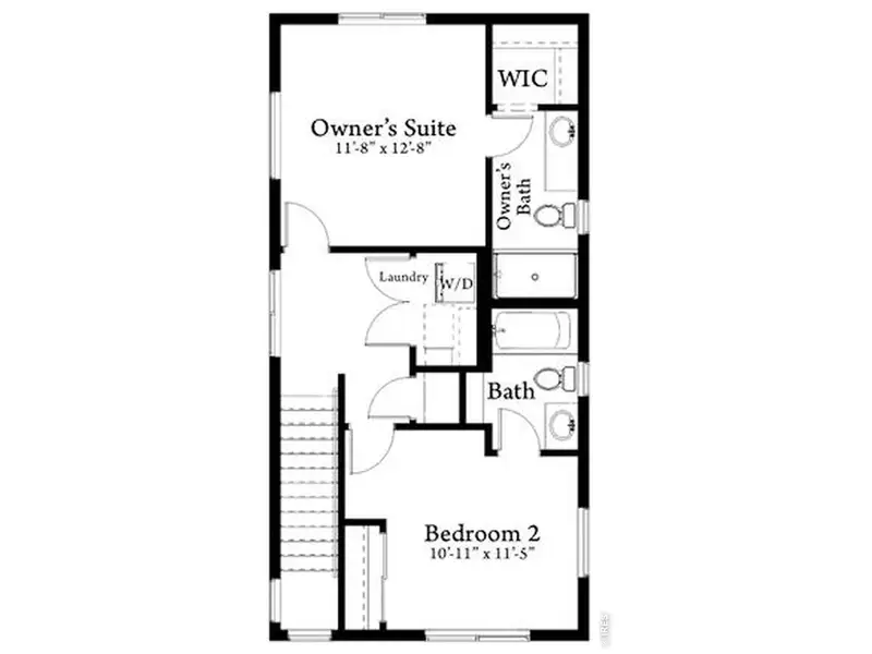 2D floor plan layout of this home in Liberty Draw, Evans, CO (Image 3). 2D floor plan layout of this home in Liberty Draw, Evans, CO (Image 3).