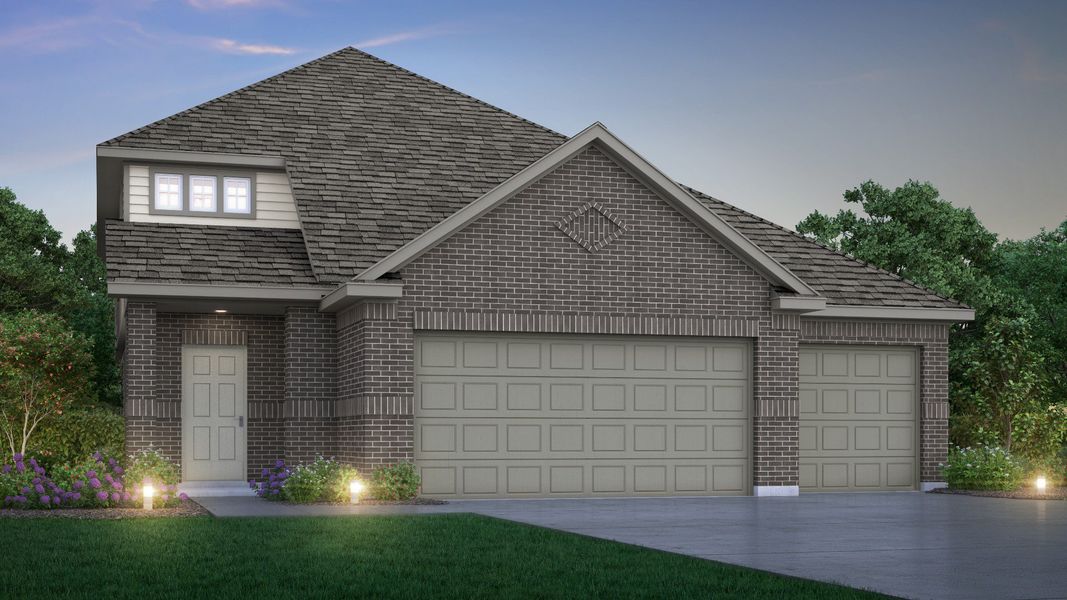 Representative exterior photo of a completed home built from the The Redbud by Legend Homes in River Ranch, Dayton, TX (Image 20). Representative exterior photo of a completed home built from the The Redbud by Legend Homes in River Ranch, Dayton, TX (Image 20).