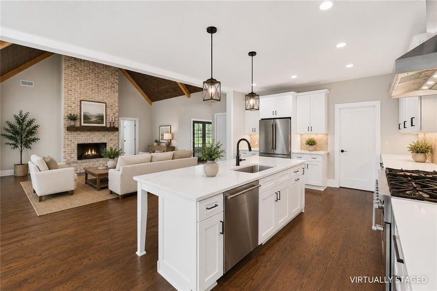 Furnished interior view inside a new home in , Fairmount (Image 41).