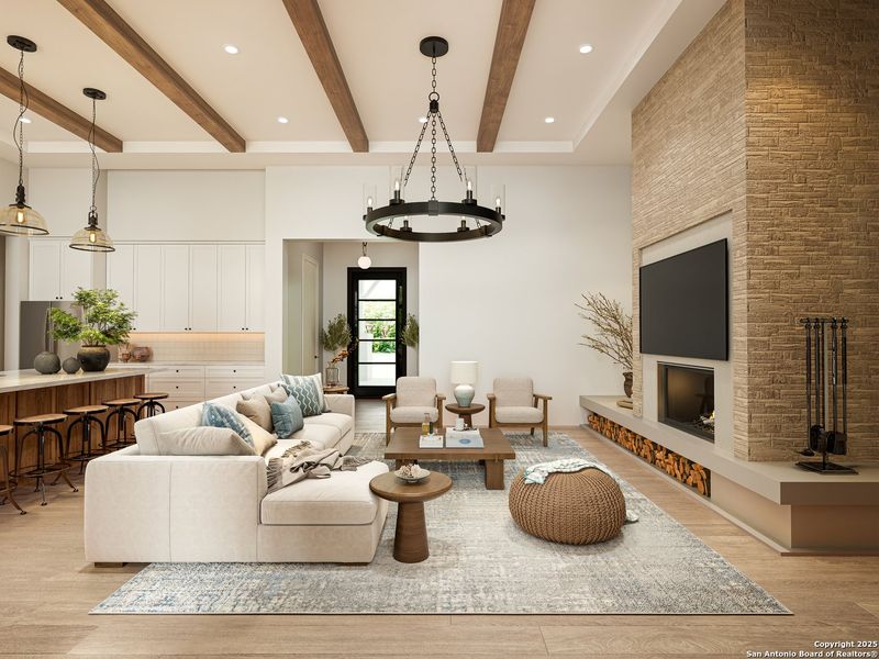 Furnished interior view inside a new home in , New Braunfels (Image 10). Furnished interior view inside a new home in , New Braunfels (Image 10).