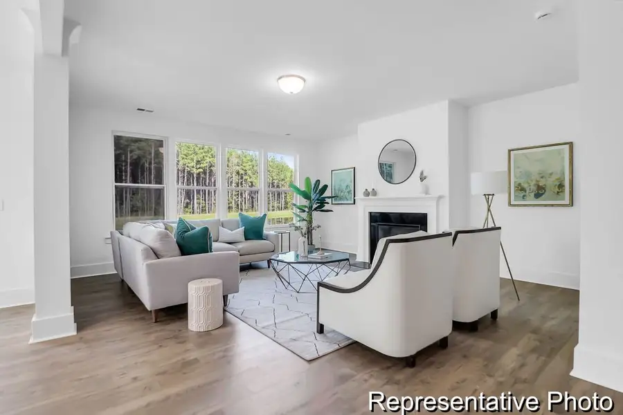 Furnished interior view inside a new home in Homecoming, Ravenel (Image 3).