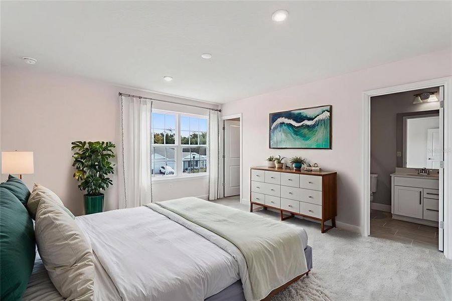 Furnished interior view inside a new home in Bella Terra, Clermont (Image 12). Furnished interior view inside a new home in Bella Terra, Clermont (Image 12).