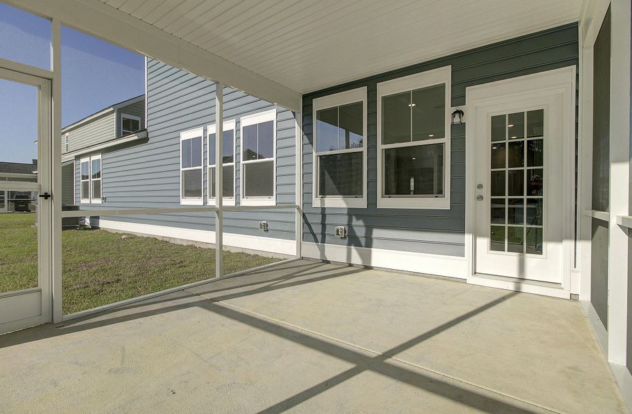 Exterior details and patio area of a home in Heron's Walk at Summers Corner, Summerville (Image 2).