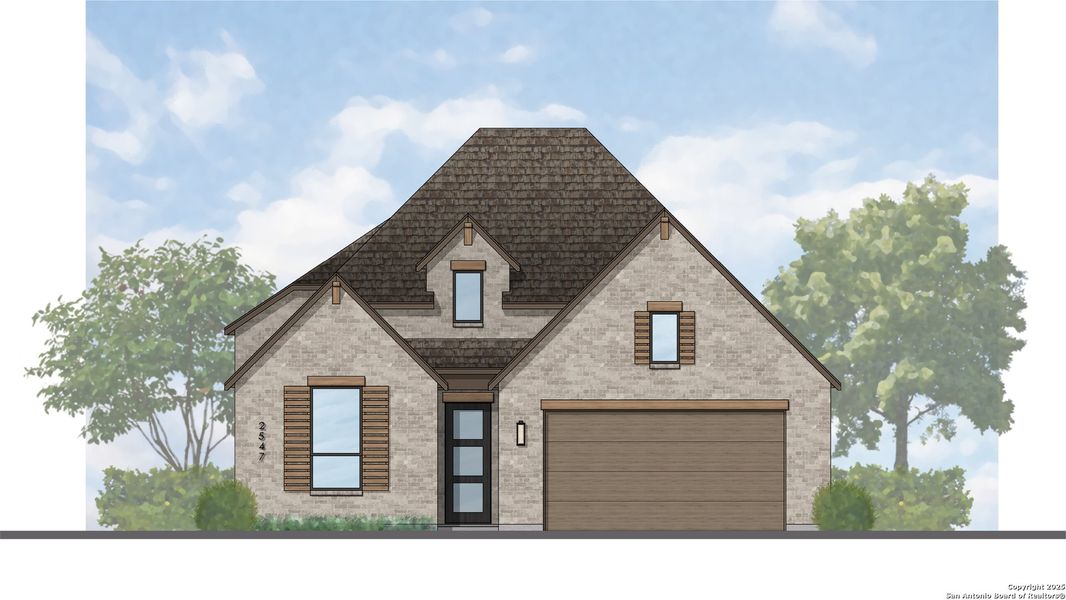 Exterior rendering of this home design in The Ranches at Creekside, Boerne, TX (Image 3). Exterior rendering of this home design in The Ranches at Creekside, Boerne, TX (Image 3).
