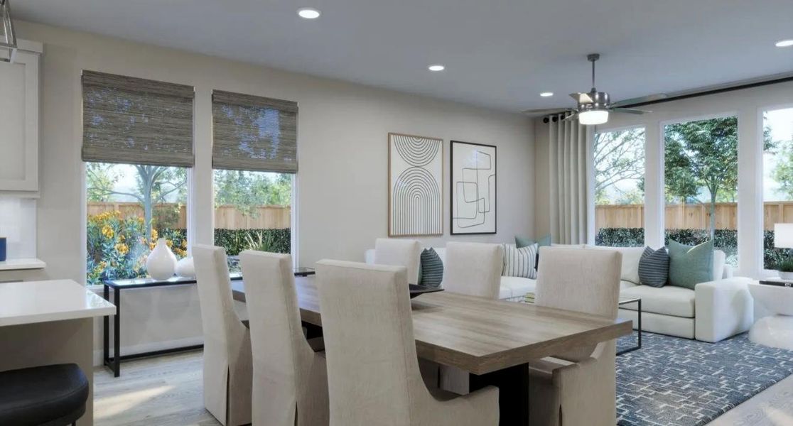 Furnished interior view inside a new home in Lariat, Liberty Hill (Image 9).