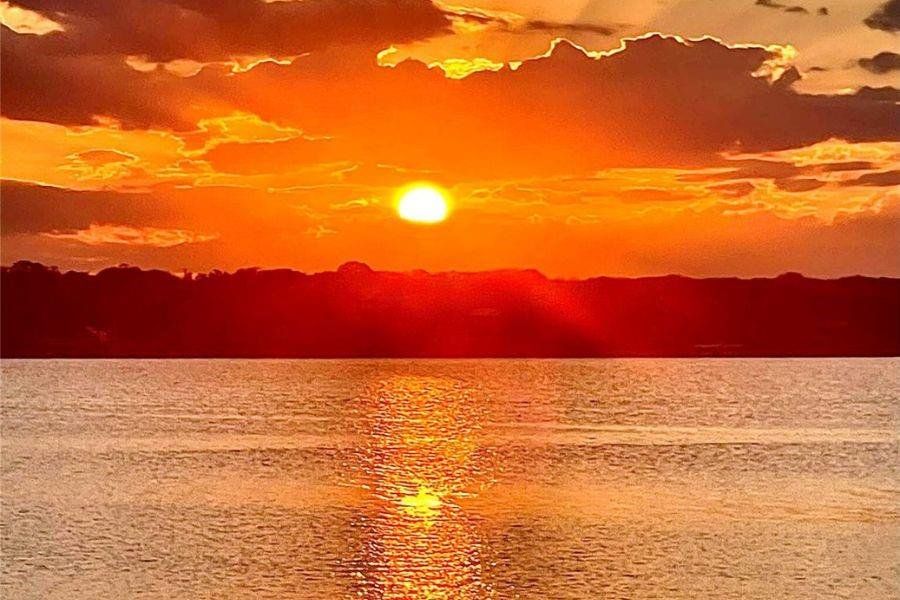 Your view of sunset  over Lake Brownwood