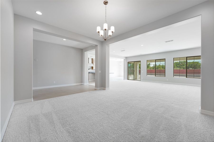 Spacious, unfurnished interior of a new home in Ellsworth Ranch, Queen Creek (Image 23). Spacious, unfurnished interior of a new home in Ellsworth Ranch, Queen Creek (Image 23).