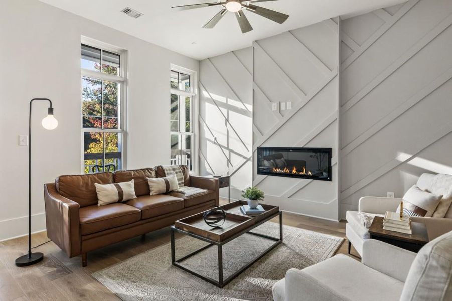 Furnished interior view inside a new home in , Alpharetta (Image 27).