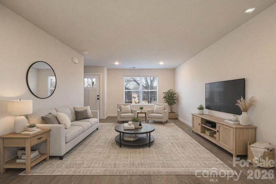 Furnished interior view inside a new home in , Hickory (Image 6).