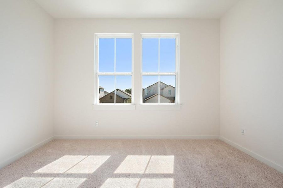 Spacious, unfurnished interior of a new home in Terrace Collection at Lariat, Liberty Hill (Image 26). Spacious, unfurnished interior of a new home in Terrace Collection at Lariat, Liberty Hill (Image 26).