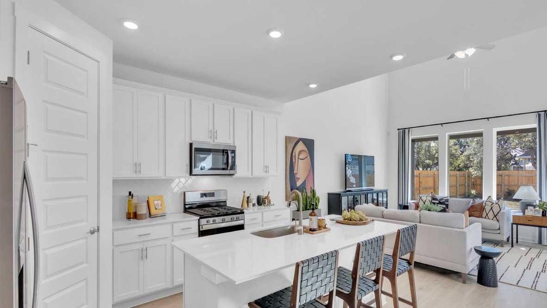 Furnished interior view inside a new home in Rosenbusch Ranch, Leander (Image 20).