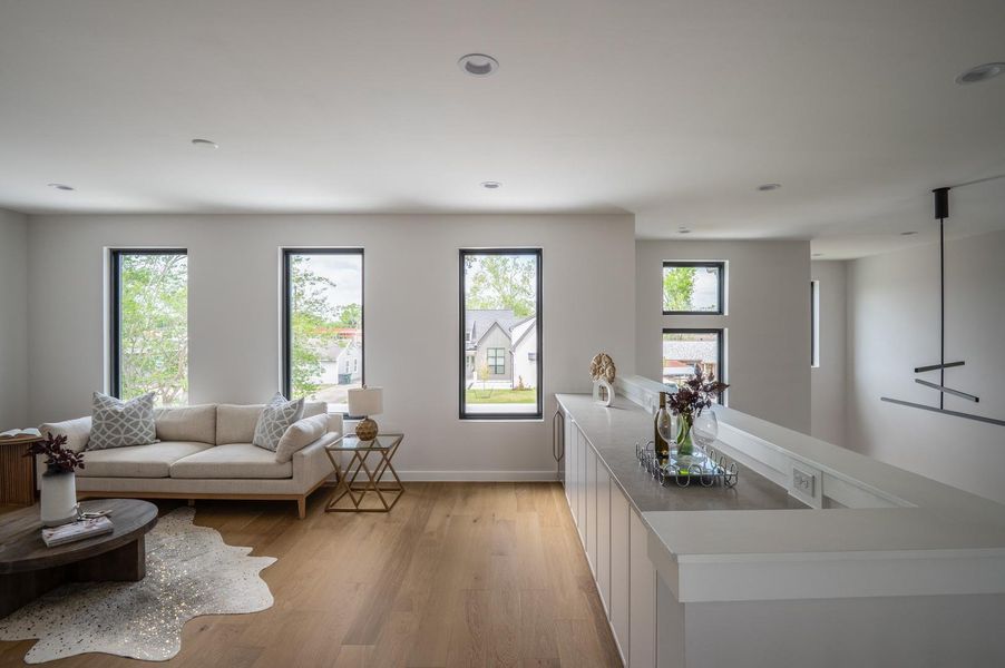 Furnished interior view inside a new home in , Houston (Image 17).