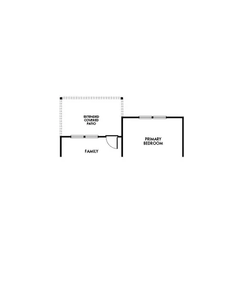 2D floor plan layout for the Elm by Impression Homes in Northspur, Terrell, TX (Image 4).