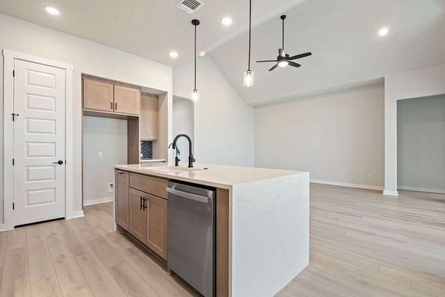 Furnished interior view inside a new home in Lariat, Liberty Hill (Image 15). Furnished interior view inside a new home in Lariat, Liberty Hill (Image 15).