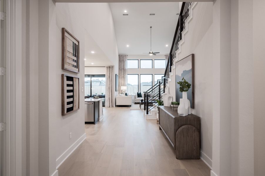 Representative furnished interior of a home built from the Barnhart by Tri Pointe Homes in Pecan Ridge, Fulshear (Image 6). Representative furnished interior of a home built from the Barnhart by Tri Pointe Homes in Pecan Ridge, Fulshear (Image 6).