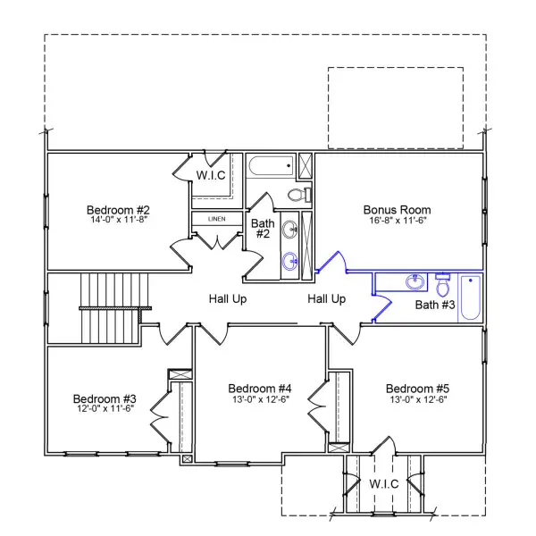 2D floor plan layout of this home in Scotts Hill Village, Wilmington, NC (Image 3). 2D floor plan layout of this home in Scotts Hill Village, Wilmington, NC (Image 3).